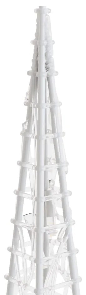 Set conuri decorative cu LED-uri, alb rece, 30 45 60 cm, acril 1, Alb cald, 30 45 60 cm