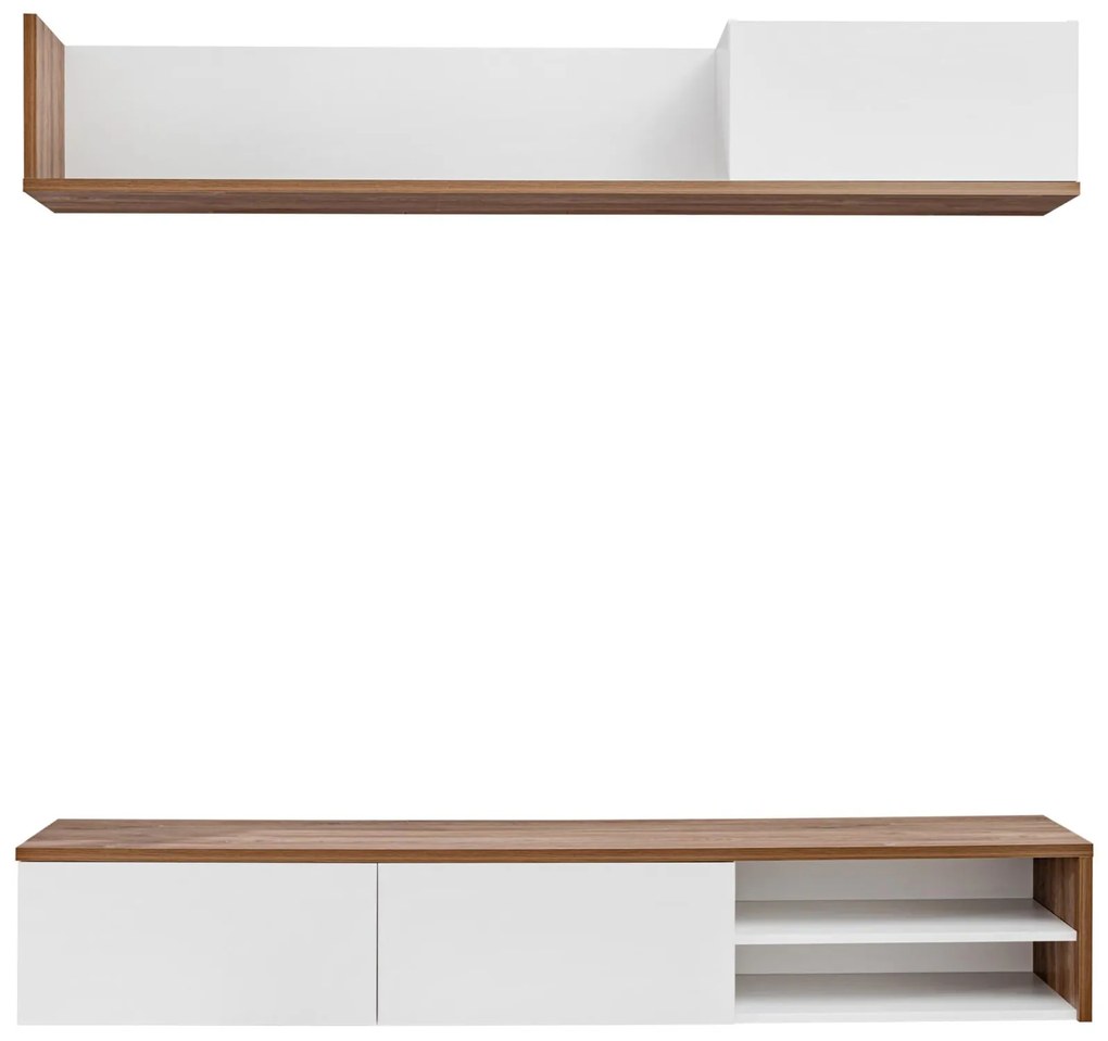 Mobilier living Dalton RSW DL (stejar sterling + alb mat). 1097681