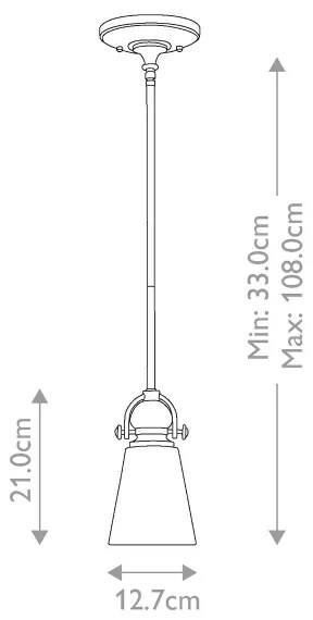 Lustră pe tijă Hinkley HK-MAYFLOWER-P-A MAYFLOWER 1xE27/60W/230V