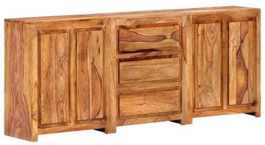 vidaXL Servantă cu 3 sertare și 4 uși, lemn masiv de sheesham