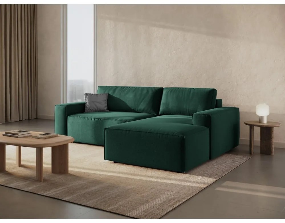 Colțar verde extensibil (cu colț pe partea dreaptă) Jodie – Micadoni Home