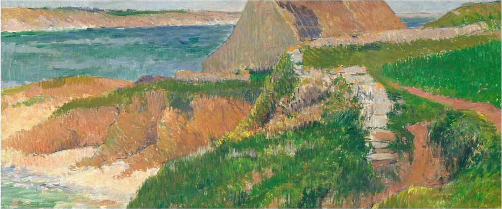 Tablou - Henri Moret, The Island of Raguenez, Brittany, reproducere (120x50 cm)