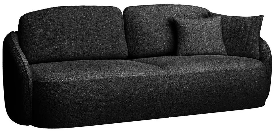 Canapea trei locuri Sheila (negru + negru). 1100588