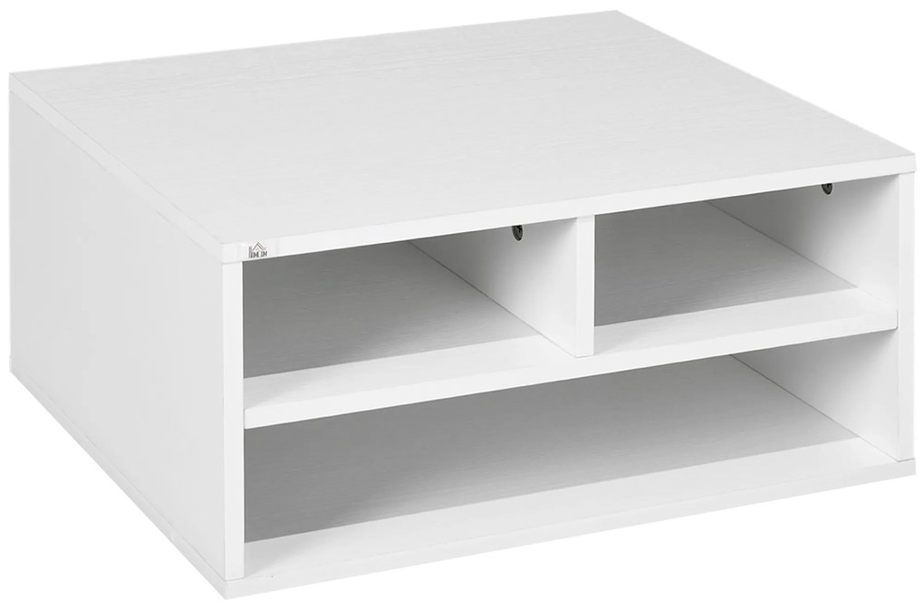 HOMCOM Suport pentru Imprimantă cu 2 Niveluri, 47x40x27.5 cm, Alb | Aosom Romania