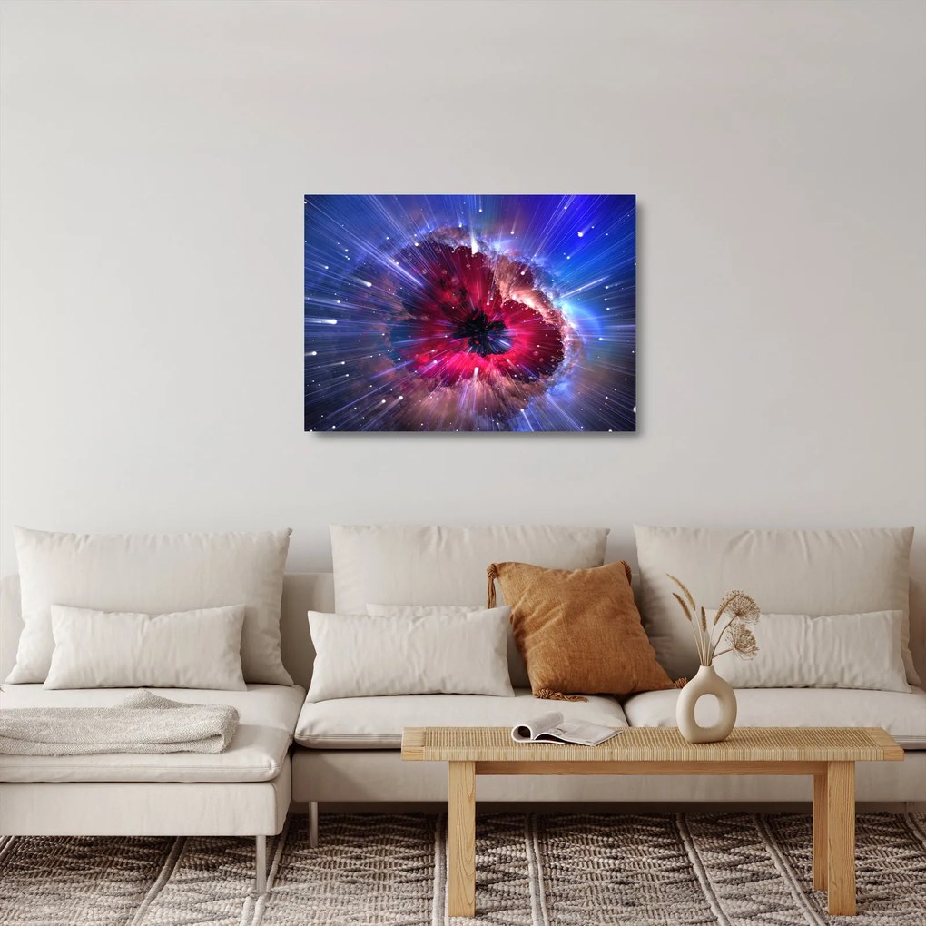 Tablou pe sticlă - Energia universului (70x50 cm)
