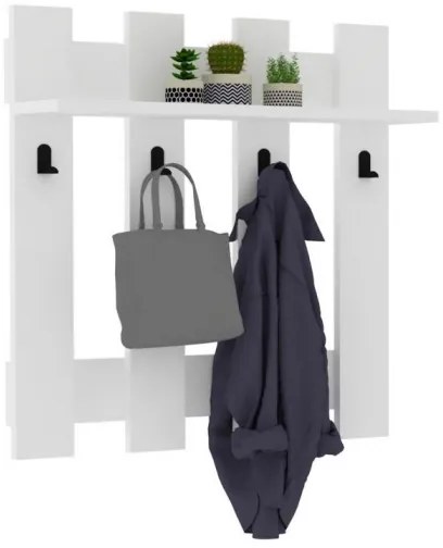 Cuier de perete CARINA 70x70 cm alb