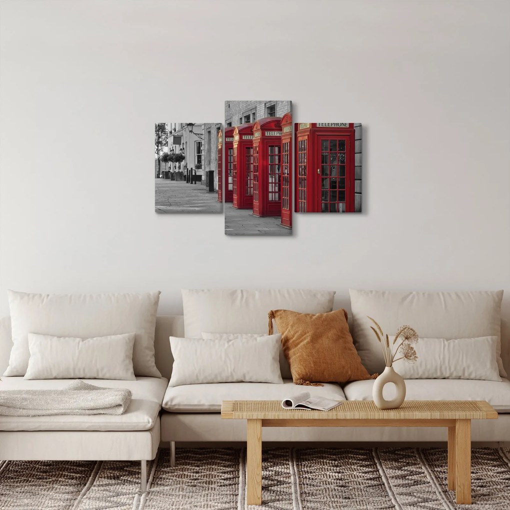 Tablou - Cutii telefonice din Londra (90x60 cm)