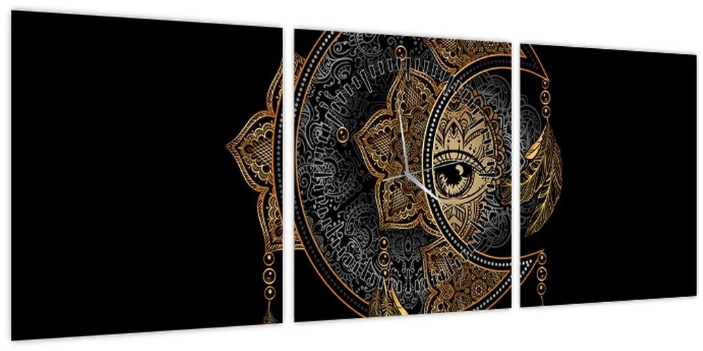 Tablou - Ochiul magic (cu ceas) (90x30 cm)