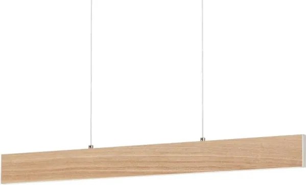 Eglo 39344 - Pendul CLIMENE cu LED/17W/230V + LED/4,2W, finisaj stejar