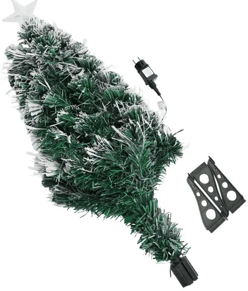 Aigostar - Brad de Crăciun LED pentru exterior 85xLED/3,6W/230V/8 funcții 90cm IP44 alb rece