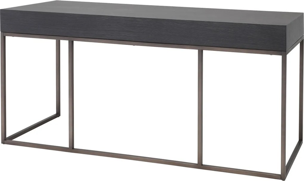 Birou design elegant LUX Larsen, gri carbune 114215 HZ