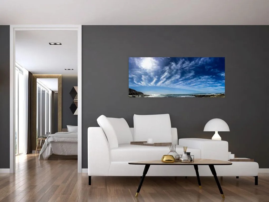 Tablou cu cerul și nori (120x50 cm)