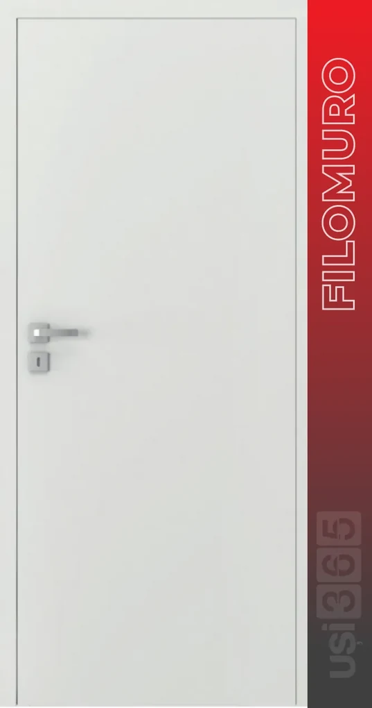 Usa Filomuro   cu toc ascuns PORTA HIDE Alb HDF - PORTA Doors 4 - Deschidere in hol - Stanga, 1000, 2070, Fagure de stabilizare