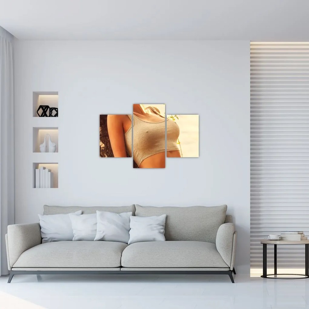 Tablou - Femeia lângă pom (90x60 cm)