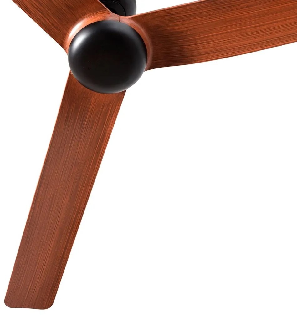 Ventilator de tavan cu telecomanda PUNT M negru/nuc