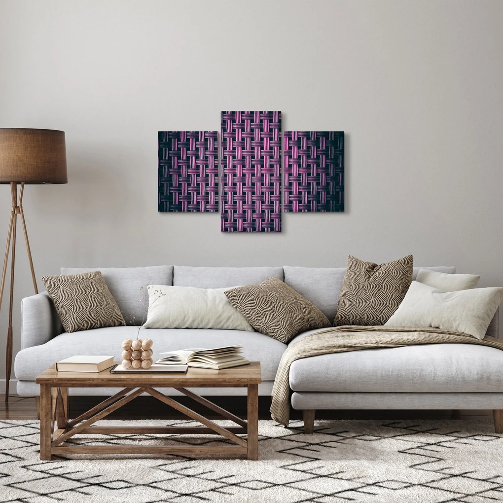 Tabloul textura în mov (90x60 cm)