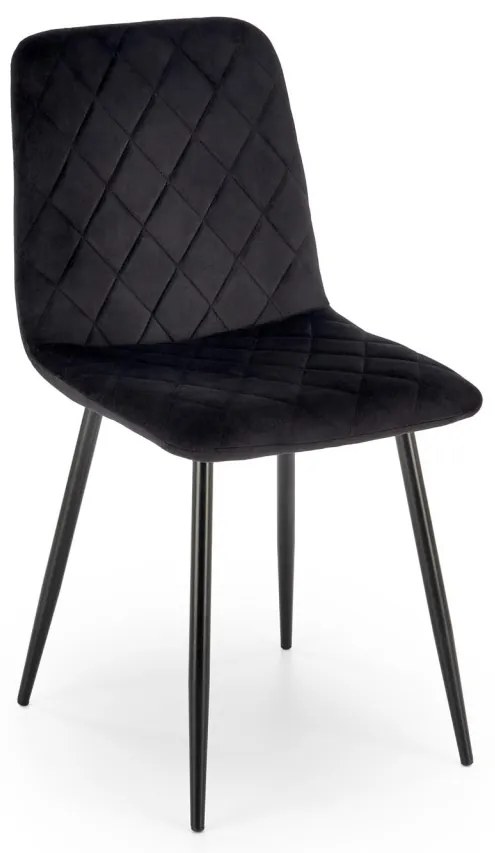 Scaun K525 velvet negru