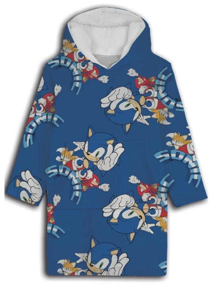 Sonic Ariciul Pătură polară de pluș pentru îmbrăcat, Poncho