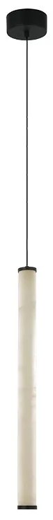 Lustra Suspendata LED, 20W, ALABASTER- BLACK, ZB-2541