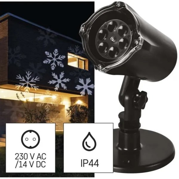 Proiector LED de Crăciun de exterior LED/3,6W/230V IP44 alb