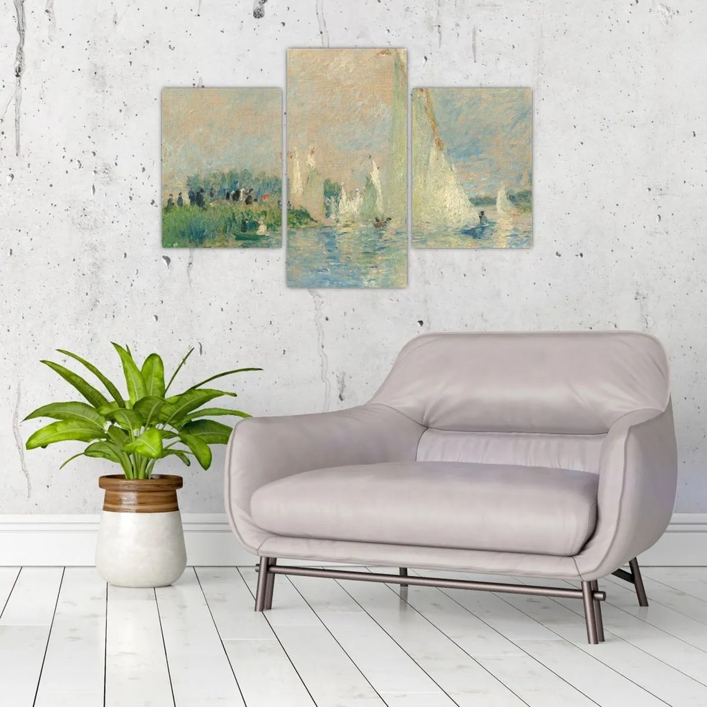 Tablou - Auguste Renoir, Regatta at Argenteuil, reproducere (90x60 cm)