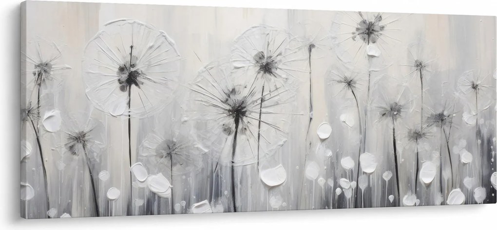 Tablou - Păpădii, pictură (120x50 cm)