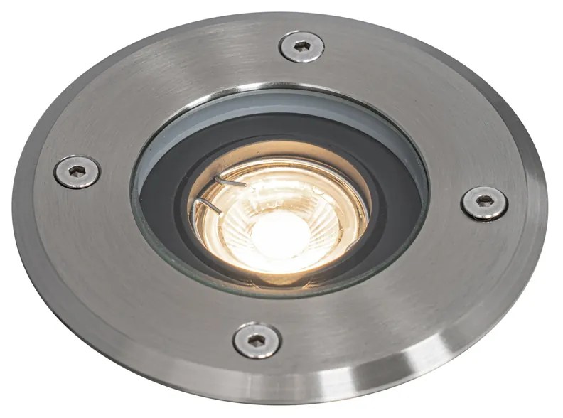 Proiector modern de sol pentru exterior din oțel 35 mm reglabil IP65 - Delux