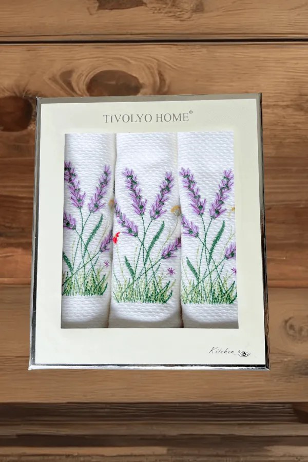 Prosoape de bucătărie SECRET GARDEN, 3 buc Alb / White Set (3 buc, 40x60 cm)