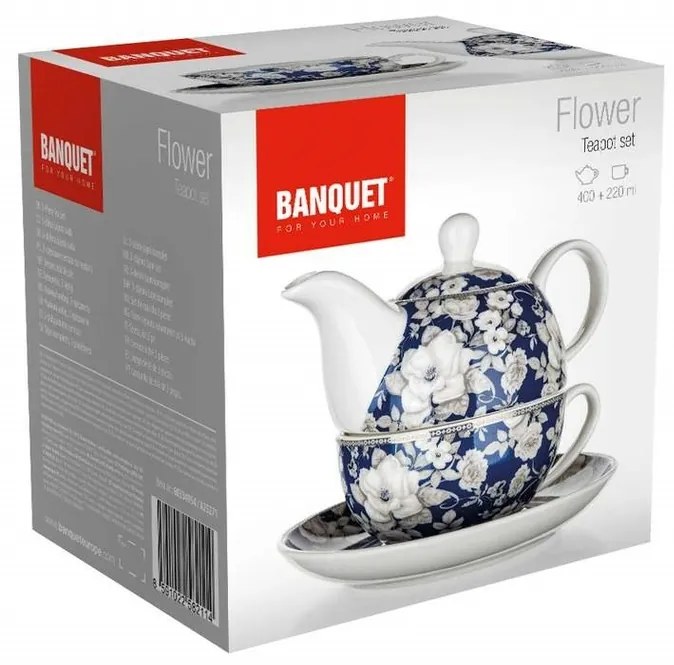 Set de ceai Banquet FLOWER 400 + 220 ml