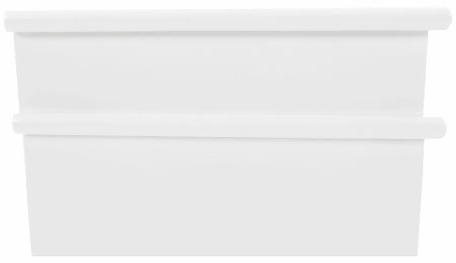 Pantofar, 3 compartimente, alb, mdf alb