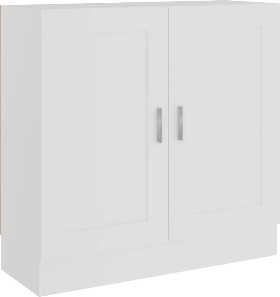 vidaXL Bibliotecă, alb, 82,5x30,5x80 cm, lemn prelucrat