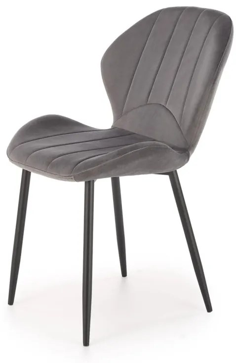 Scaun K538 velvet gri H85 cm