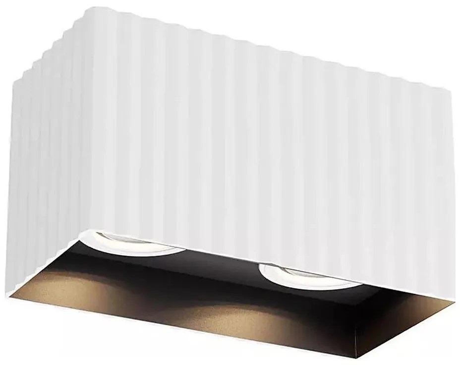 Redo 01-3410 - Spot DELPHI 2xGU10/7W/230V 16,1x8,1 cm alb