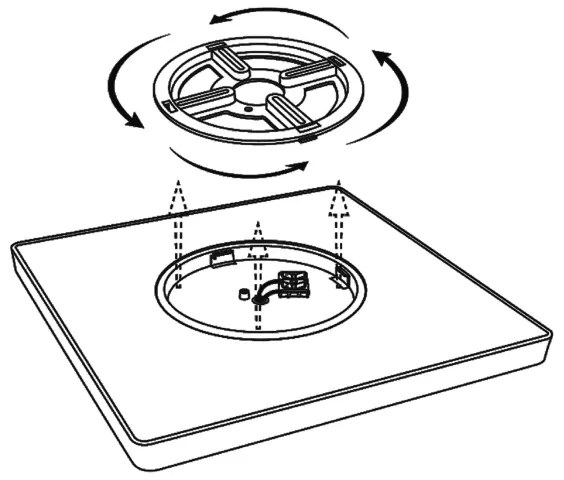 Plafonieră LED Top Light REVIT LED/50W/230V 3000-6500K 50x50 cm alb + telecomandă