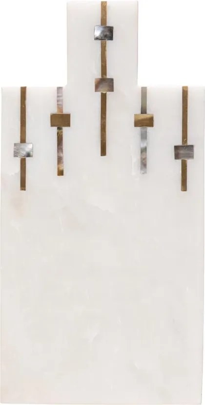 Tocător din marmură albă, Sound, 15 x 30 cm