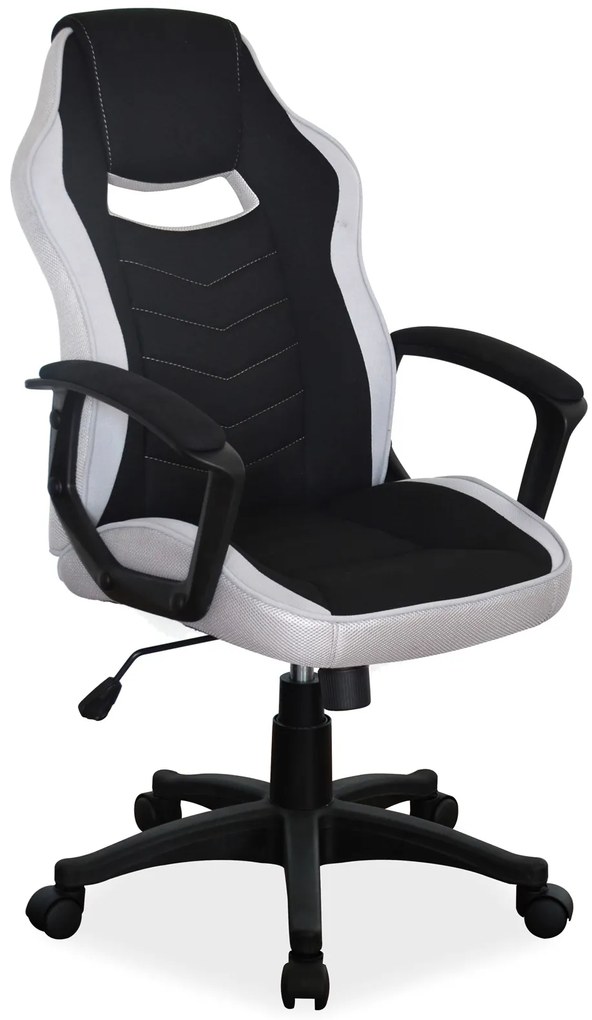 Fotoliu birou Lorelle (negru + gri). Promo -6%. 805285