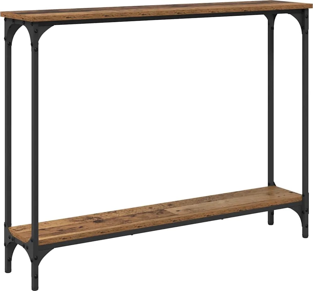 vidaXL Masă de consolă Lemn Vechi 100 x 22,5 x 75 cm Lemn compozit