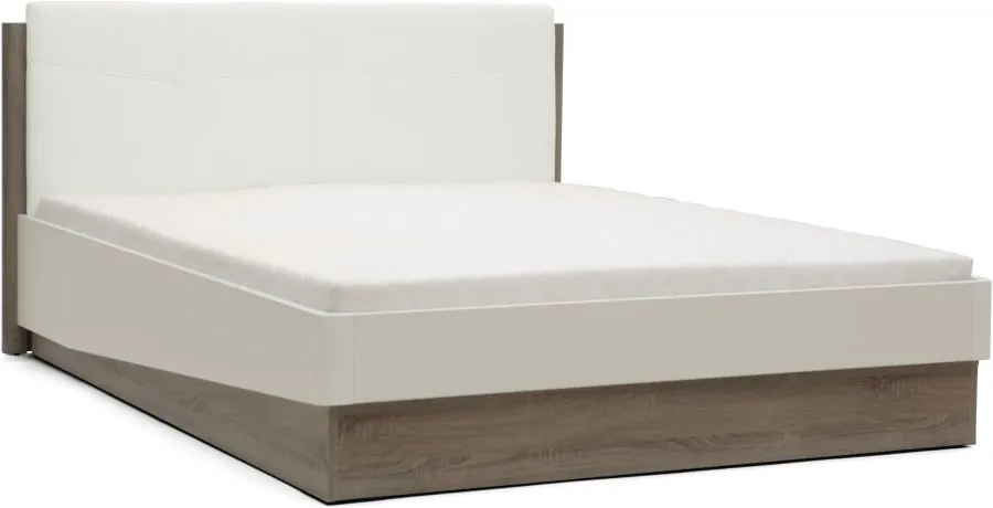 Pat dublu Mazzini Beds Dodo, 180 x 200 cm, alb