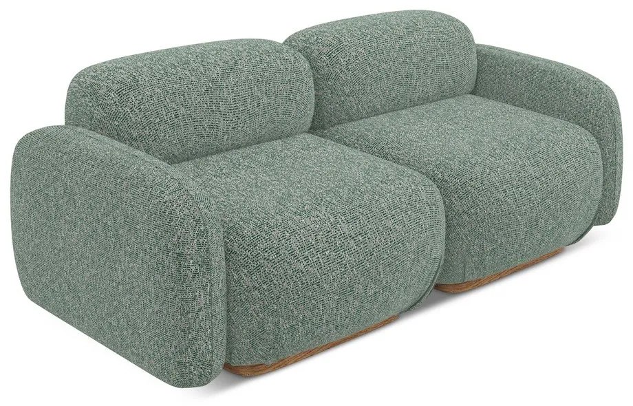 Canapea modulară verde-deschis 190 cm Ailani – Makamii