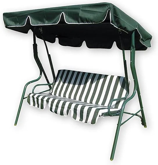 Balansoar de grădină Happy Green Stripy II