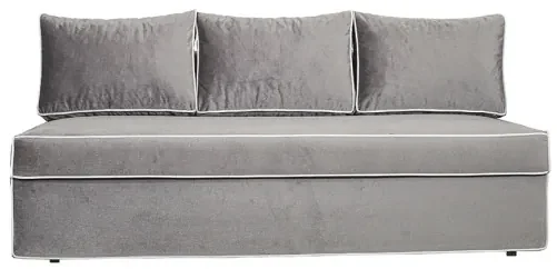 Canapea Extensibila New Modulo, 3 Locuri, Lada Depozitare, Gri si Alb, 194 Cm