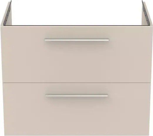 Dulap baza suspendat Ideal Standard i.life B bej nisipiu mat 2 sertare 80 cm