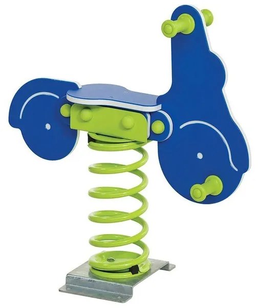 Kbt - KBT - Balansoar pe arcuri hdpe scuter cu prindere pe beton Albastru