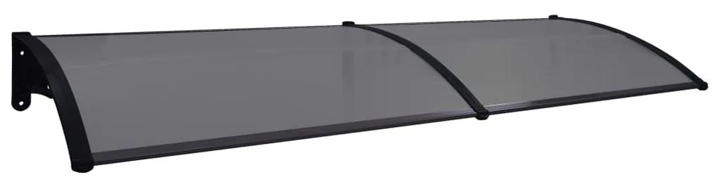vidaXL Copertină de ușă, negru, 240 x 80 cm, pc