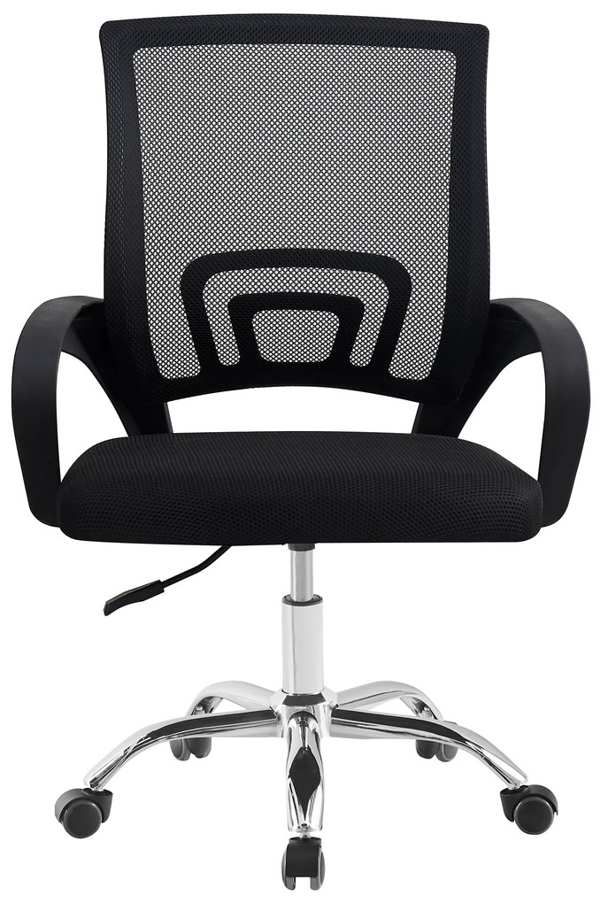 Scaun de birou, negru/ negru, DEX 4 NEW