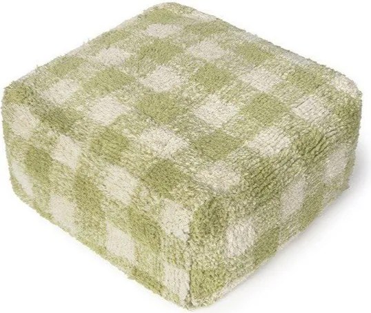 Fotoliu puf pentru copii verde Vichy – Lorena Canals