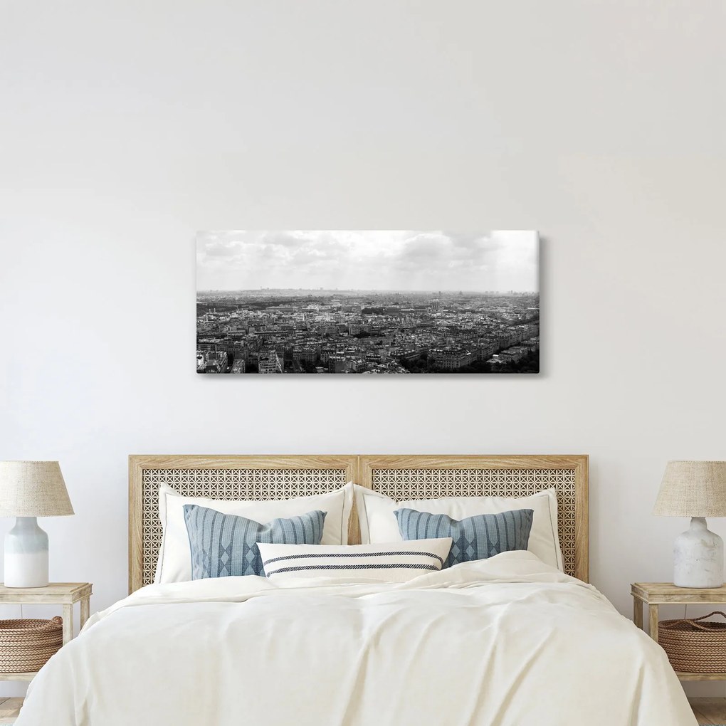 Tablou - Acoperișuri clădirilor din Paris (120x50 cm)