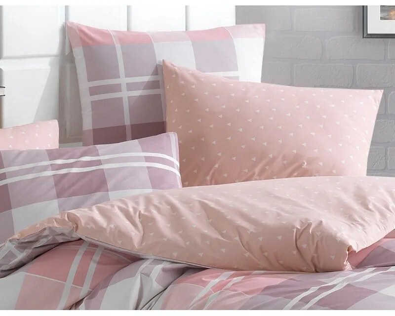 BedTex Lenjerie de pat din bumbac Mark roz, 140 x200 cm, 70 x 90 cm, 140 x 200 cm, 70 x 90 cm