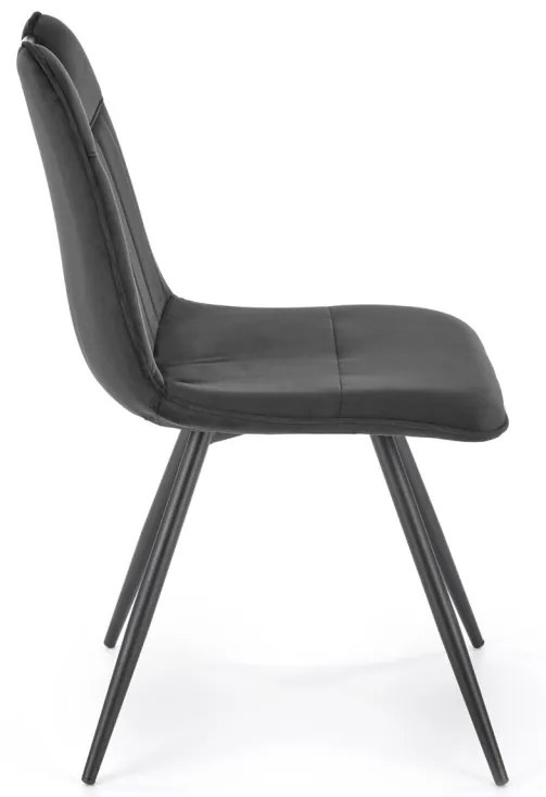 Scaun K521 velvet negru