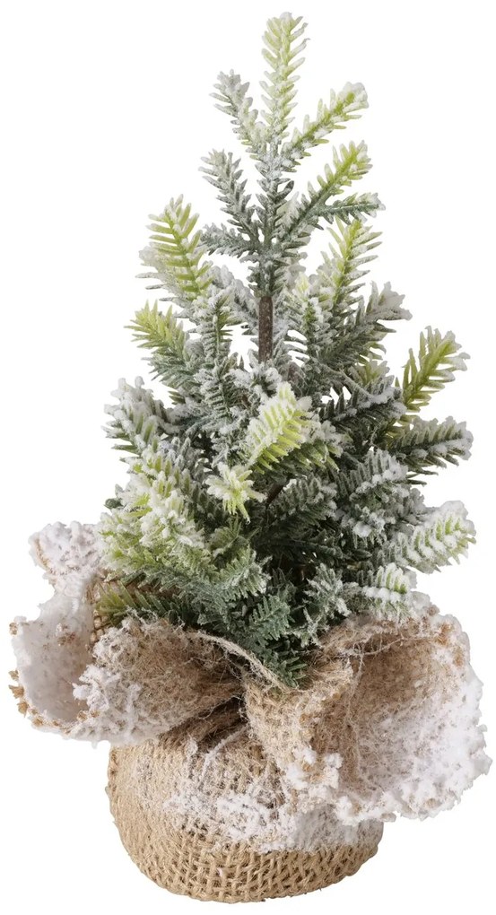 Brad artificial în ghiveci din iută TANNE, 22 cm